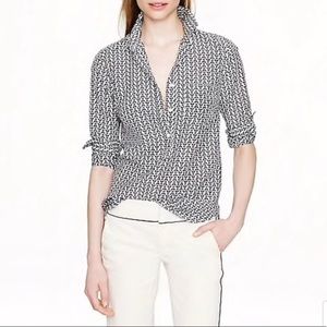 J. Crew Popover Shirt in Arrows Print
